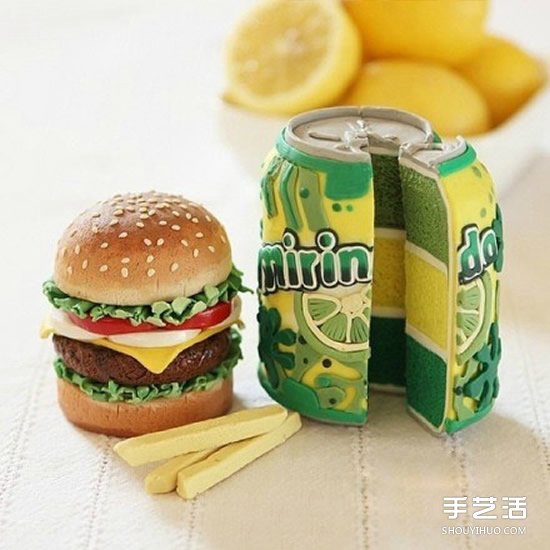 超輕粘土蛋糕圖片 逼真的超輕粘土食物作品 -  itrip.net.cn