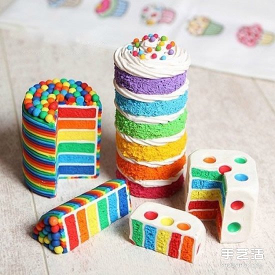 超輕粘土蛋糕圖片 逼真的超輕粘土食物作品 -  itrip.net.cn