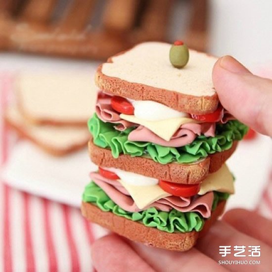 超輕粘土蛋糕圖片 逼真的超輕粘土食物作品 -  itrip.net.cn