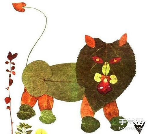 優(yōu)秀樹葉貼畫欣賞 幼兒園樹葉粘貼畫獲獎作品 -  itrip.net.cn