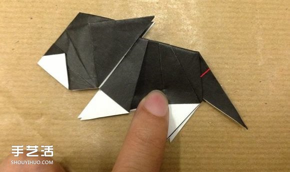 小動物折紙步驟圖 用紙折小動物的方法圖解 -  itrip.net.cn