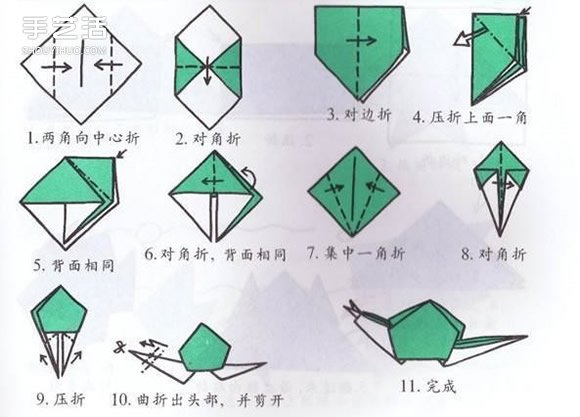 10個兒童手工折紙圖解 簡單幼兒折紙教程大全 -  itrip.net.cn