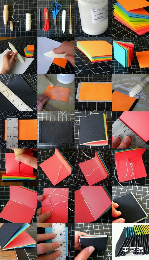 DIY手工制作本子圖解 常見小本子制作教程 -  itrip.net.cn