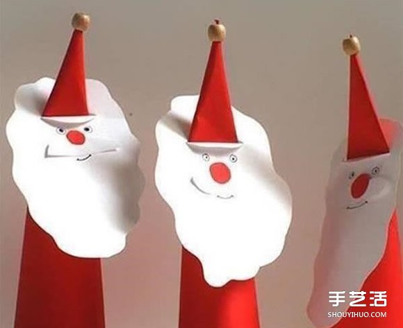 剪紙圣誕老人的做法 幼兒園圣誕老人手工制作 -  itrip.net.cn
