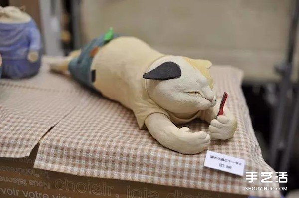 粘土肥貓手工作品欣賞 精致貓咪粘土作品圖片 -  itrip.net.cn