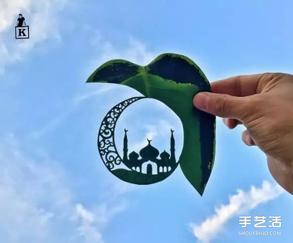 葉子切割畫(huà)作品圖片 精美手工葉切畫(huà)圖片欣賞 -  itrip.net.cn