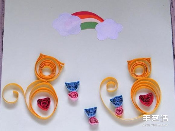 幼兒衍紙作品圖片 簡(jiǎn)單衍紙畫作品大圖 -  itrip.net.cn