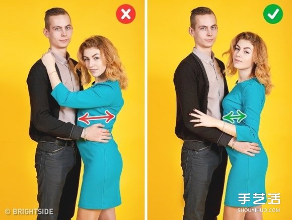 情侶合照示范 善用肢體動(dòng)作消除女友小腹贅肉 -  itrip.net.cn