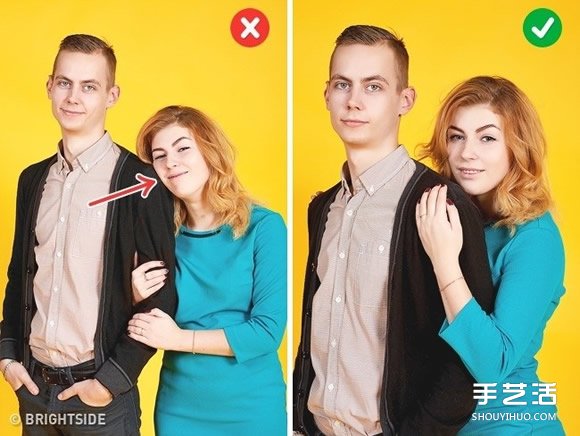 情侶合照示范 善用肢體動(dòng)作消除女友小腹贅肉 -  itrip.net.cn