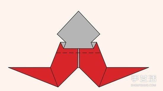 圣誕老人折紙步驟圖 手工折紙圣誕老人教程 -  itrip.net.cn