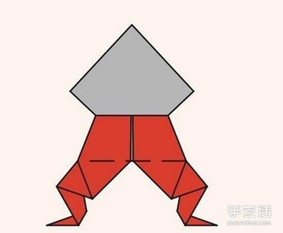 圣誕老人折紙步驟圖 手工折紙圣誕老人教程 -  itrip.net.cn