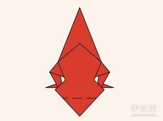 圣誕老人折紙步驟圖 手工折紙圣誕老人教程 -  itrip.net.cn