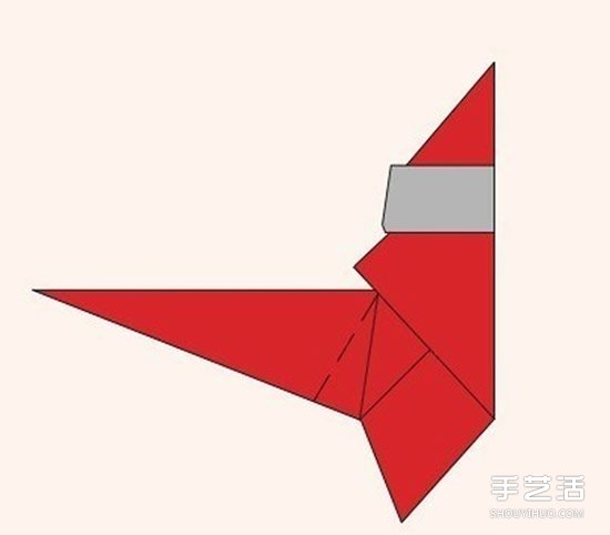 圣誕老人折紙步驟圖 手工折紙圣誕老人教程 -  itrip.net.cn