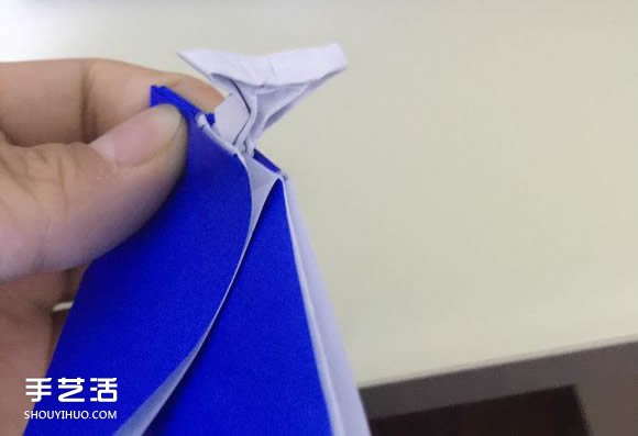 噴水鯨魚的折法圖解 折紙立體鯨魚的過程步驟 -  itrip.net.cn