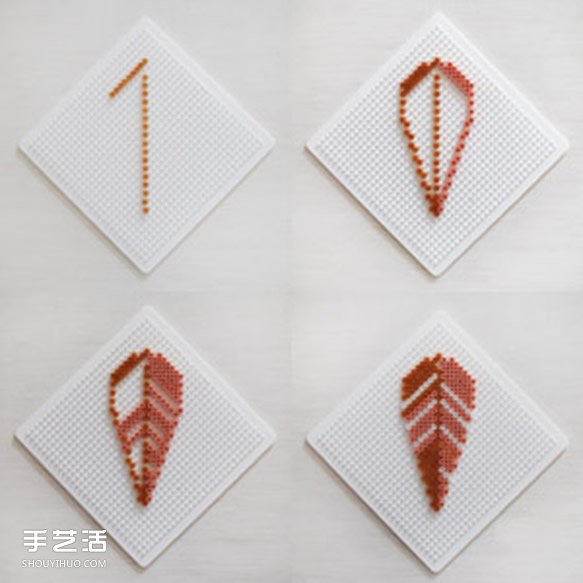 拼豆制作捕夢網(wǎng)的教程 串珠捕夢網(wǎng)DIY方法圖解 -  itrip.net.cn