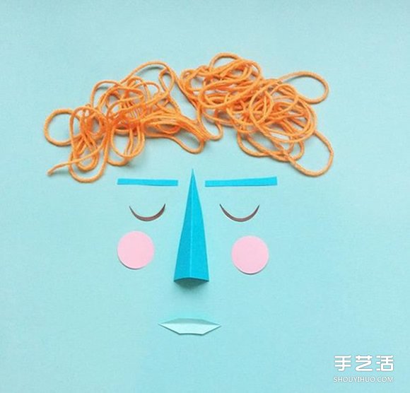 做自己擅長的事 食物和卡紙DIY創(chuàng)意人物肖像 -  itrip.net.cn
