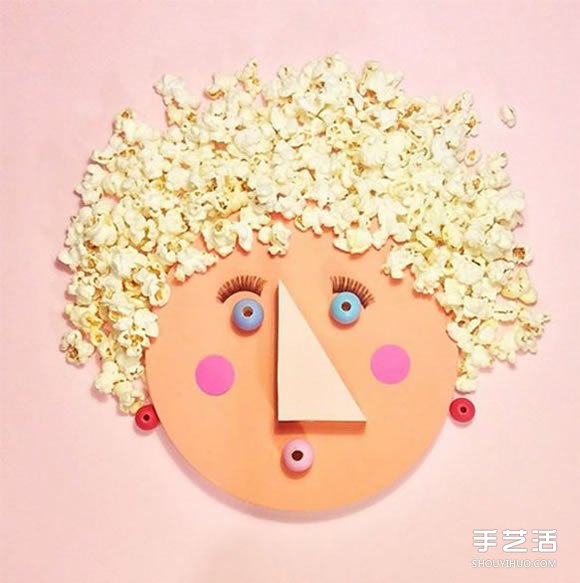 做自己擅長的事 食物和卡紙DIY創(chuàng)意人物肖像 -  itrip.net.cn