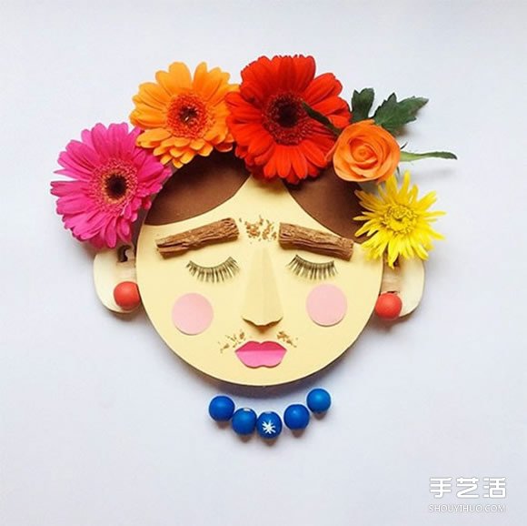 做自己擅長的事 食物和卡紙DIY創(chuàng)意人物肖像 -  itrip.net.cn