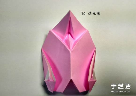 手工鯨魚折紙圖解教程 卡通鯨魚的折法步驟 -  itrip.net.cn