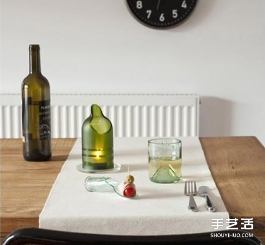 玻璃瓶創(chuàng)意手工圖片 做出玻璃杯、托盤和燭臺 -  itrip.net.cn