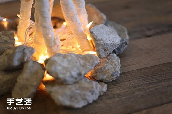 自制篝火裝飾的方法 蕾絲篝火DIY圖解教程 -  itrip.net.cn