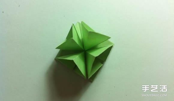 一張紙折四葉草圖解 創(chuàng)意四葉草的折法步驟 -  itrip.net.cn