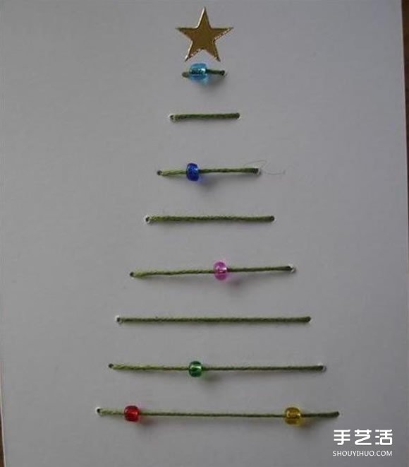 簡(jiǎn)單圣誕賀卡制作圖解 手工圣誕卡片制作圖片 -  itrip.net.cn