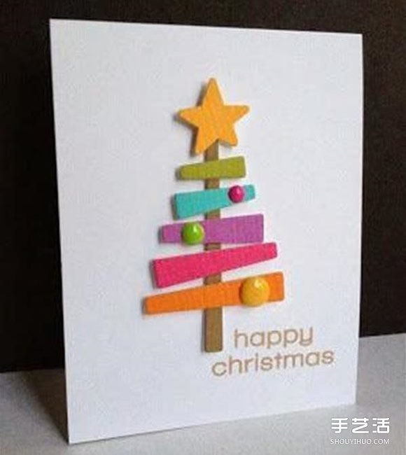 簡(jiǎn)單圣誕賀卡制作圖解 手工圣誕卡片制作圖片 -  itrip.net.cn