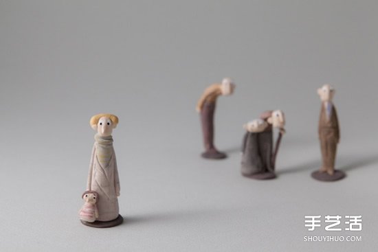 低溫瓷燒制的陶偶作品 治愈系手工陶偶圖片欣賞 -  itrip.net.cn