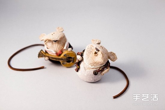 低溫瓷燒制的陶偶作品 治愈系手工陶偶圖片欣賞 -  itrip.net.cn