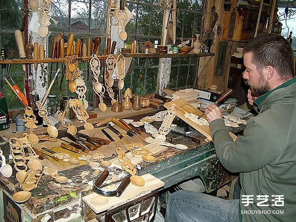 “愛”勺木雕藝術家Adam King 的雕刻作品 -  itrip.net.cn