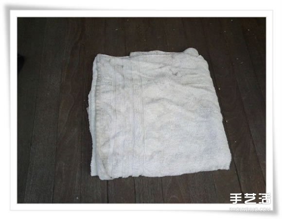 舊毛巾廢物利用做花盆 水泥毛巾花盆手工制作 -  itrip.net.cn