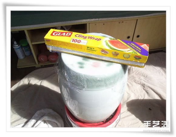 舊毛巾廢物利用做花盆 水泥毛巾花盆手工制作 -  itrip.net.cn