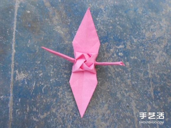 怎么折玫瑰千紙鶴步驟 玫瑰紙鶴的折法圖解  -  itrip.net.cn