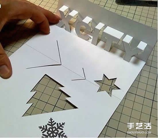圣誕立體賀卡制作圖解 立體圣誕賀卡制作方法 -  itrip.net.cn