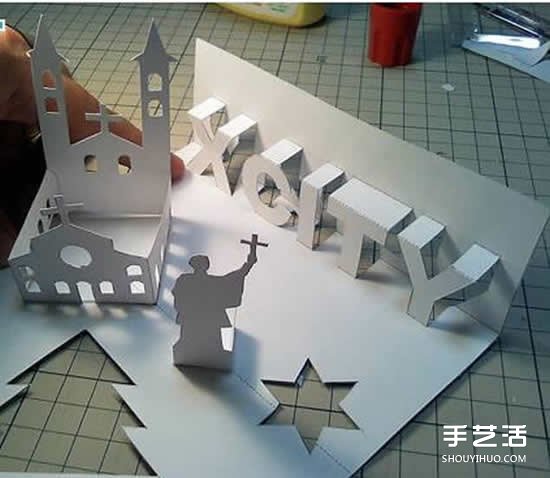 圣誕立體賀卡制作圖解 立體圣誕賀卡制作方法 -  itrip.net.cn