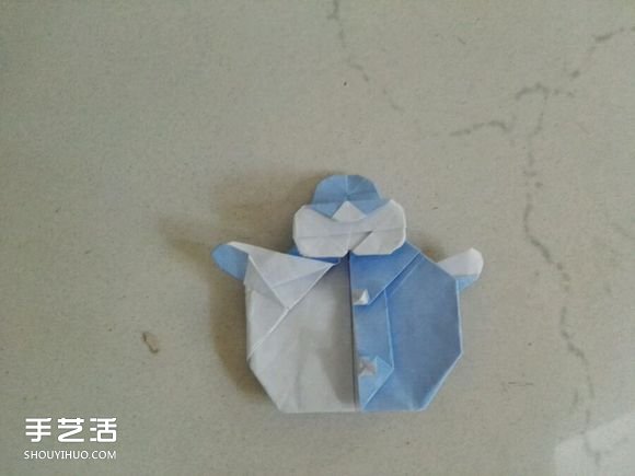 如何折紙雪人的教程 手工折雪人的折法圖解 -  itrip.net.cn
