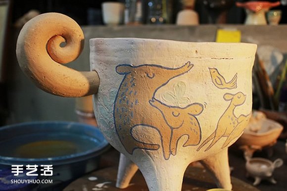 以可愛(ài)小動(dòng)物為原型的手工陶瓷作品圖片欣賞 -  itrip.net.cn