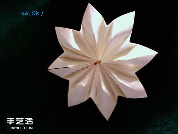 三種八瓣花折紙方法圖解 八瓣花的折法步驟圖 -  itrip.net.cn