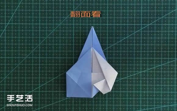 手工折紙女生頭像圖解 短發(fā)女孩的折法步驟圖 -  itrip.net.cn