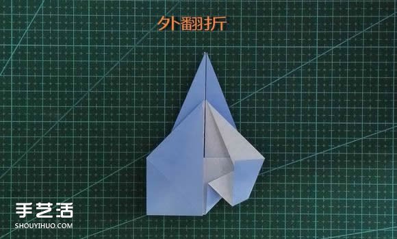 手工折紙女生頭像圖解 短發(fā)女孩的折法步驟圖 -  itrip.net.cn