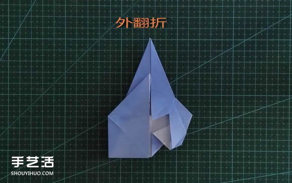 手工折紙女生頭像圖解 短發(fā)女孩的折法步驟圖 -  itrip.net.cn