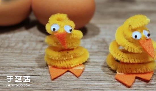 扭扭棒小雞制作圖片 幼兒園小雞手工制作教程 -  itrip.net.cn