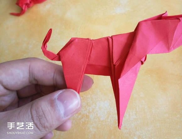 超復雜狗狗的折紙方法圖解 附帶整形步驟 -  itrip.net.cn