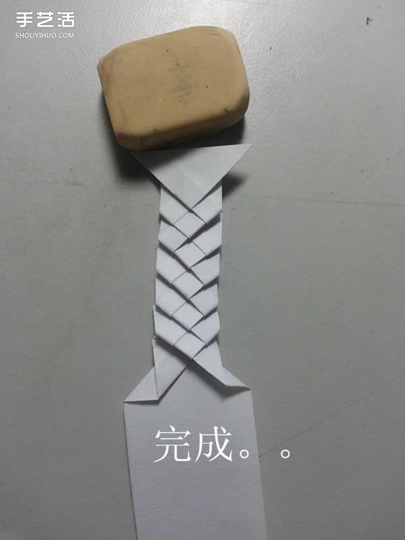 紙武士刀的折法圖解 折紙日本刀的方法步驟 -  itrip.net.cn
