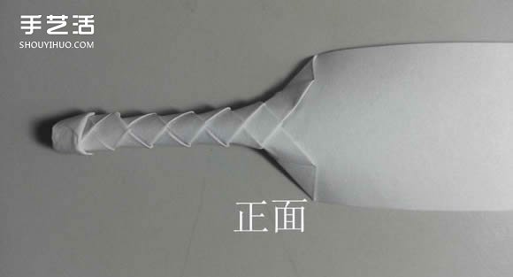 紙武士刀的折法圖解 折紙日本刀的方法步驟 -  itrip.net.cn