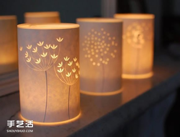 唯美手工紙皮燈制作 花鳥(niǎo)圖案雕刻紙燈DIY -  itrip.net.cn