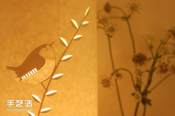 唯美手工紙皮燈制作 花鳥(niǎo)圖案雕刻紙燈DIY -  itrip.net.cn