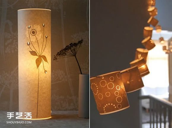 唯美手工紙皮燈制作 花鳥(niǎo)圖案雕刻紙燈DIY -  itrip.net.cn