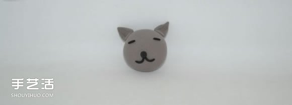 超輕粘土灰貓咪DIY 手工制作粘土貓咪圖解 -  itrip.net.cn